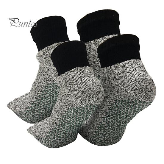 2 Pairs Barefoot Grounding Socks Outdoor Beach Camping Hiking Climbing Five Toes Socks Cut-resistant Men Women Non-slip Silicone Gripper Socks