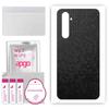 apgo Protective Skin Sticker for the Back Compatible with Realme X50 Pro 5G, Wrap Film, Foil, Vinyl - Pattern Black Honeycomb