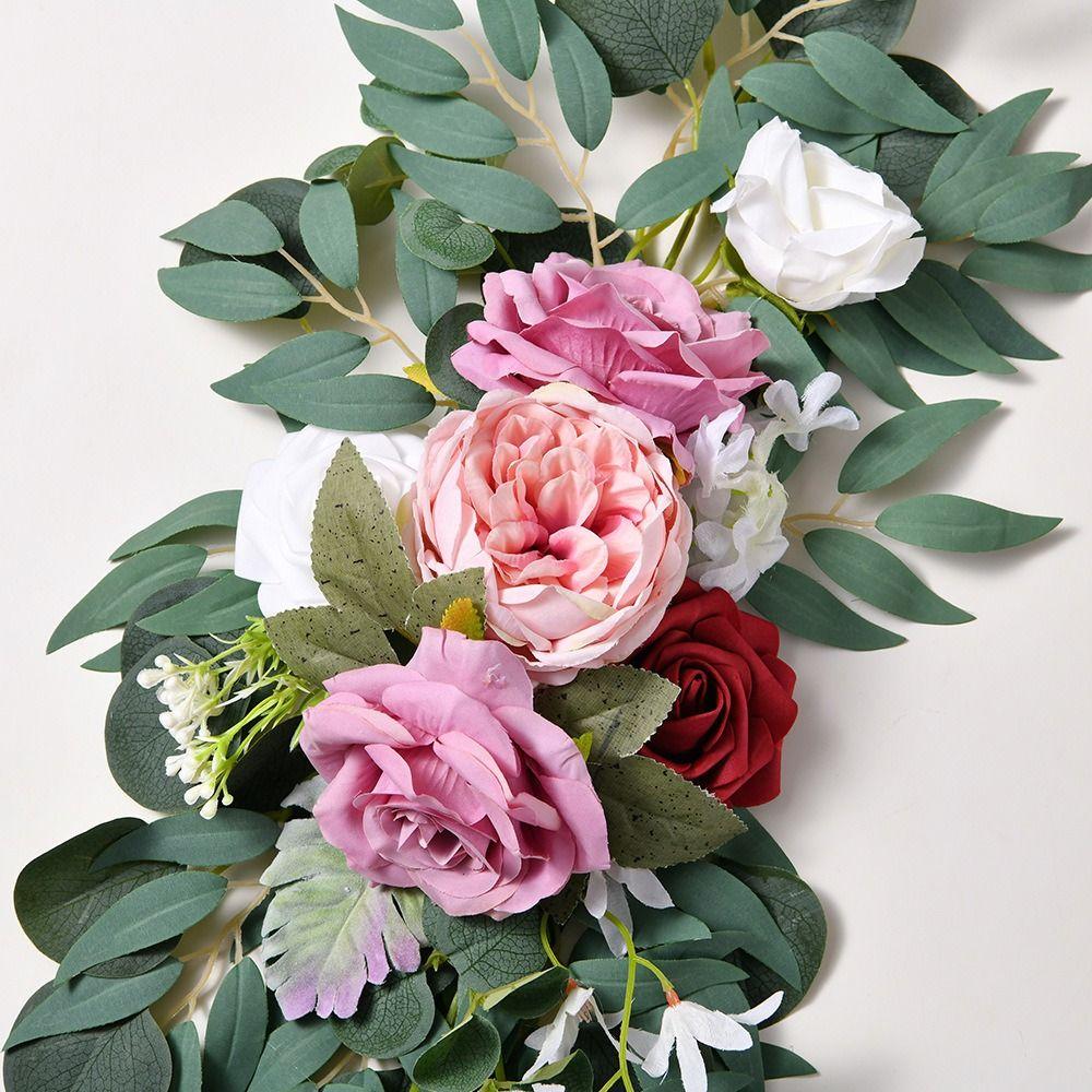 Eucalyptus Fake Floral Wedding Decorations Ceremony Flower Wreath Arch Flowers Kit  Wedding Party