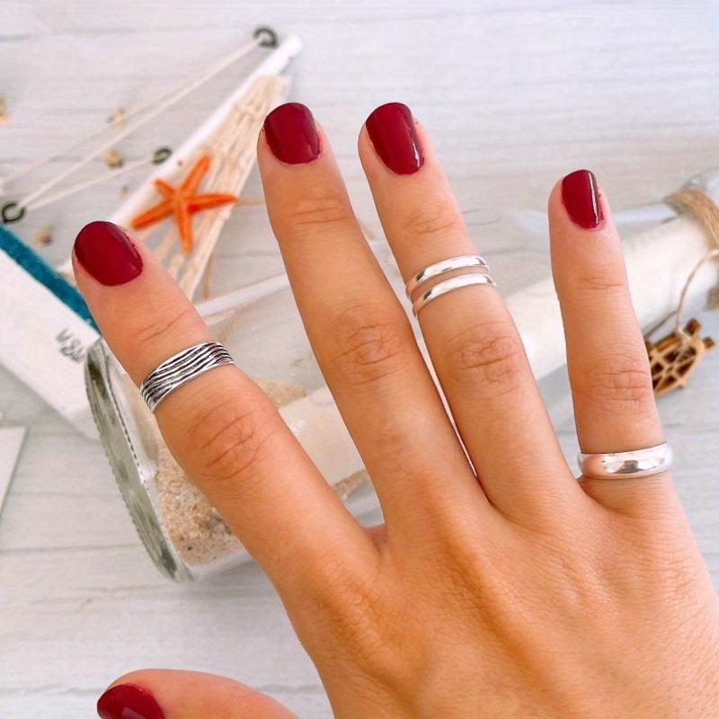 Retro Line Hollowed Out Design, Environmentally Friendly Copper Material, Women's Toe Ring, Anniversary Gift, Beach Party Jewelry