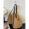 Idle Style Woven Bag 2025 New Seaside Holiday Style Beach Bag High-Grade Large Capacity Shoulder Messenger Bag
