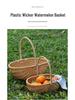 Rattan-Style Watermelon Basket for Shopping, Vegetables, Fruits, and Picnics