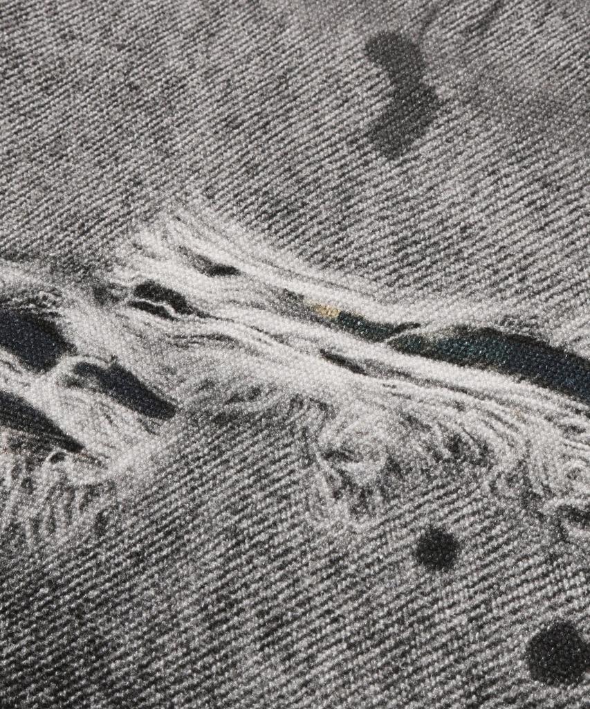 Beipeu Star Fake Print Relaxed Fit Shorts (M) Black