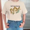 Hell Was Boring Angel Tshirt Unisex Three Cherub Funny Unisex Stylish Letter Print Summer Cotton Short Sleeve Tees
