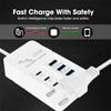PD 35W Type C USB 6 портов удлинитель зарядная станция быстрая зарядка штекер адаптер USB A телефон настенное зарядное устройство для iPhone Samsung