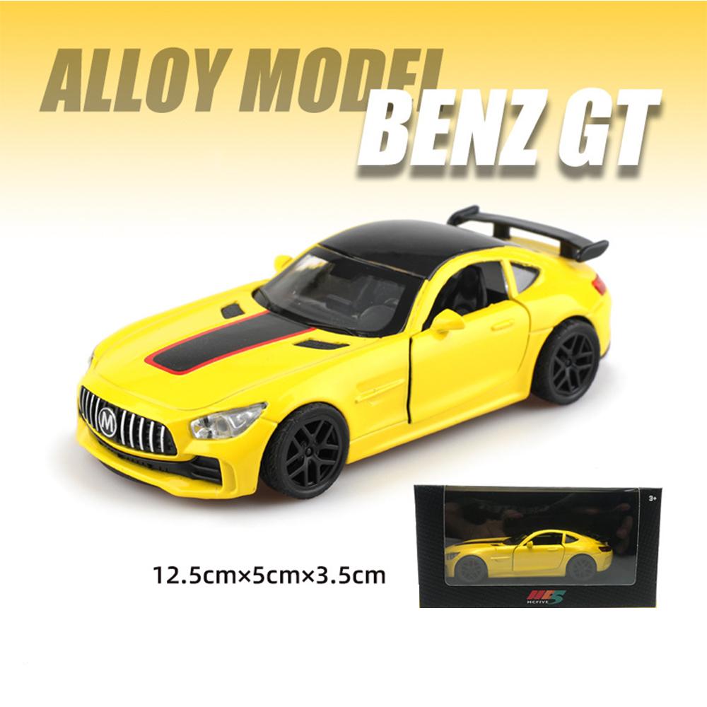 Масштаб 1/36, гоночный автомобиль Benz AMG GT из сплава, литая под давлением модель игрушечного моделирования, модели транспортных средств с откатным механизмом, игрушки для детской коллекции, подарки