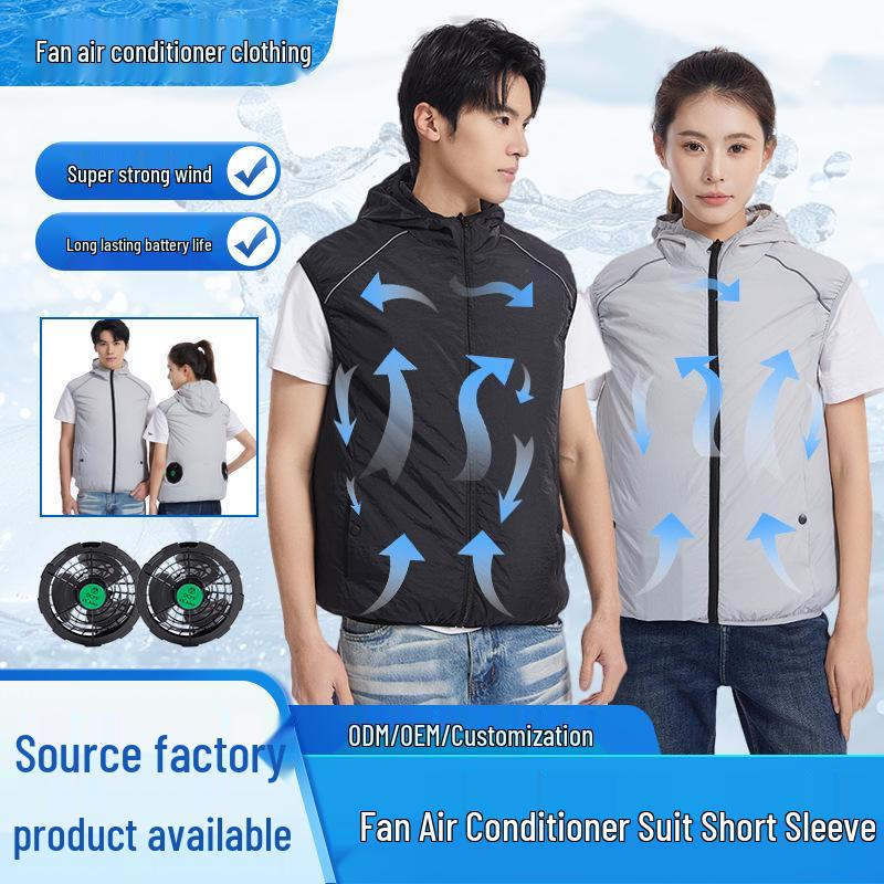 Men's Cross-Border Cooling Fan Vest - Summer Sun Protection Workwear