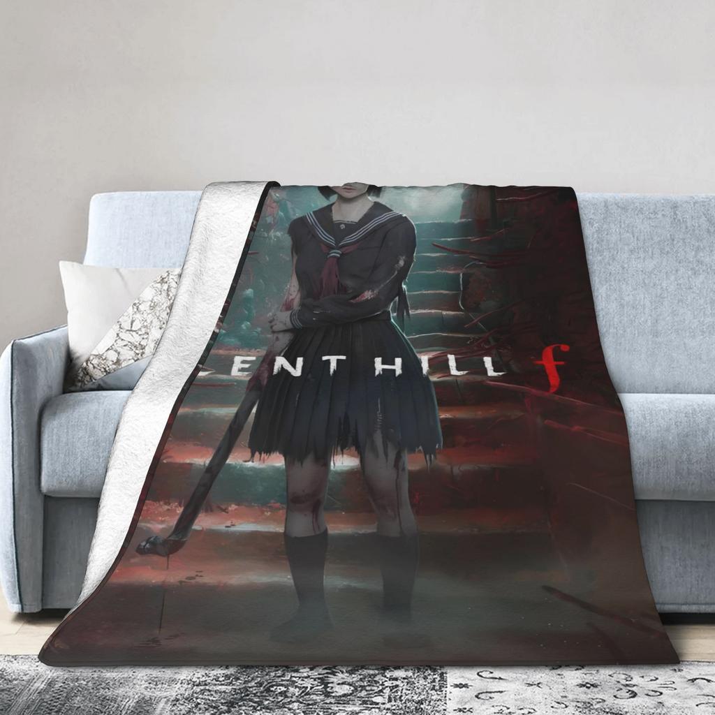 Одеяло Silent Hill F Игра ужасов Путешествия Офис Фланелевое Постельное Белье Пледы Для Гостиной Теплое Мягкое Качественное Покрывало Идея для Подарка