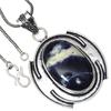 Pendant Sodalite Gemstone Valentine'Day Ethnic Silver Jewelry 3"