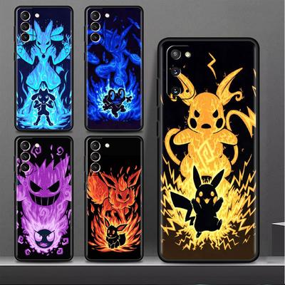 Чехол-бампер для Samsung Galaxy S22 Ultra S21 FE S20 Plus S10 Lite, чехол для телефона S10e S9 S8 S7, силиконовый чехол с изображением Покемона, крутого Пикачу