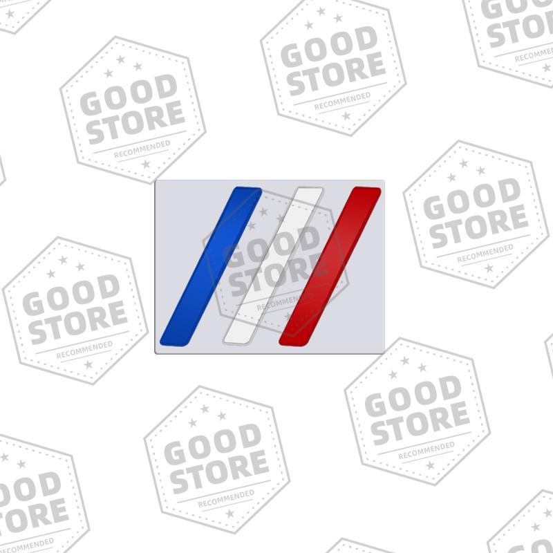 Metal Car Body Italy Germany France Tricolor Decorative Strips Badge 3D Emblem Rear Trunk Sticker For Peugeot 107 208 2008 308