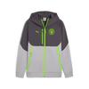 Puma Manchester City Football Club Tech Fashion Comfortable Classic Color Block Zip Hoodie Men Hoodies Gray 782656-18