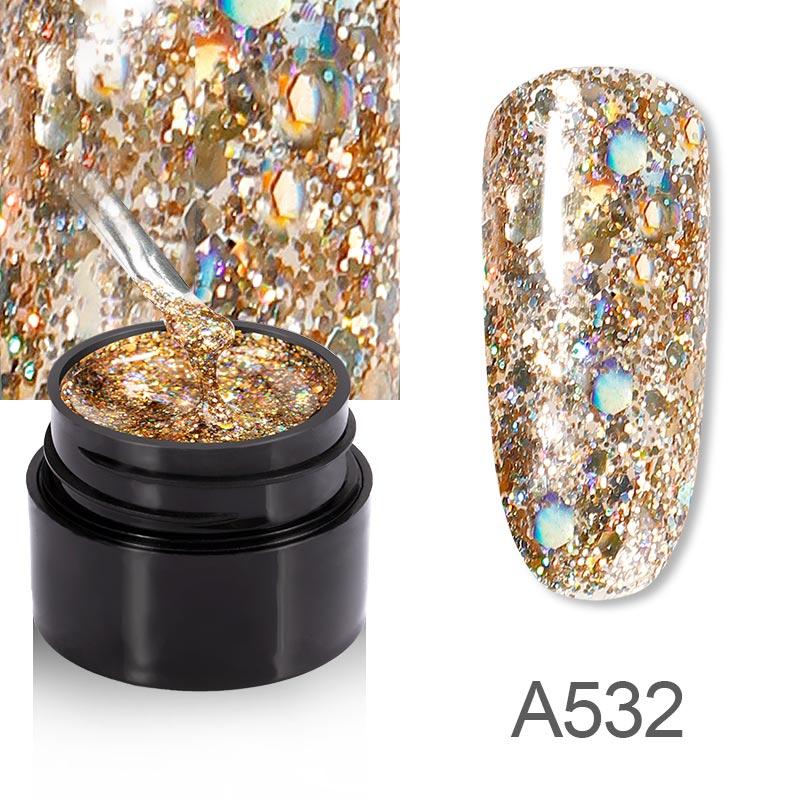 ROSALIND 5 мл гель-лак для ногтей Блестящий радужный блестящий рисунок для дизайна ногтей Vernis полуперманентный лак для ногтей гель-лак для маникюра