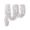 Рождественская мишура Гирлянда Серебряная 71 дюйм Сверкающая Блестящая Длинная Новогодняя Лента для Дня Рождения Стены Лестницы Нового Года Свадьбы