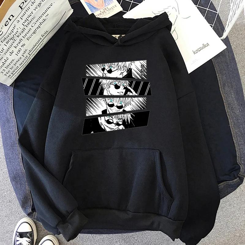 Jujutsu Kaisen Anime Print Hoodie Autumn Winter Sweatshirt Unisex Hoodie Crewneck Sweatshirts Harajuku Tops Long Sleeve Clothes