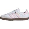 Adidas Samba OG J White Clear Pink Gum Kids Sneakers Cloud-White JQ2845