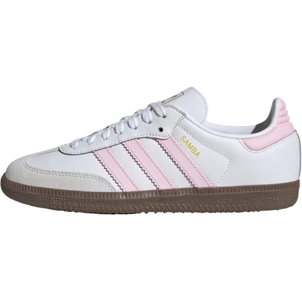 Adidas Samba OG J White Clear Pink Gum Kids Sneakers Cloud-White JQ2845