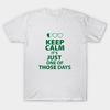 Футболка Женская Сохраняй Спокойствие Это Просто Один Из Тех Дней Принт Харадзюку Кавайная Футболка Летняя Женская Футболка с Коротким Рукавом Топ