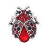 Модная брошь ручной работы в виде насекомого из масла Модная брошь в виде животного со стразами Женские украшения Броши в виде божьей коровки Высокое качество