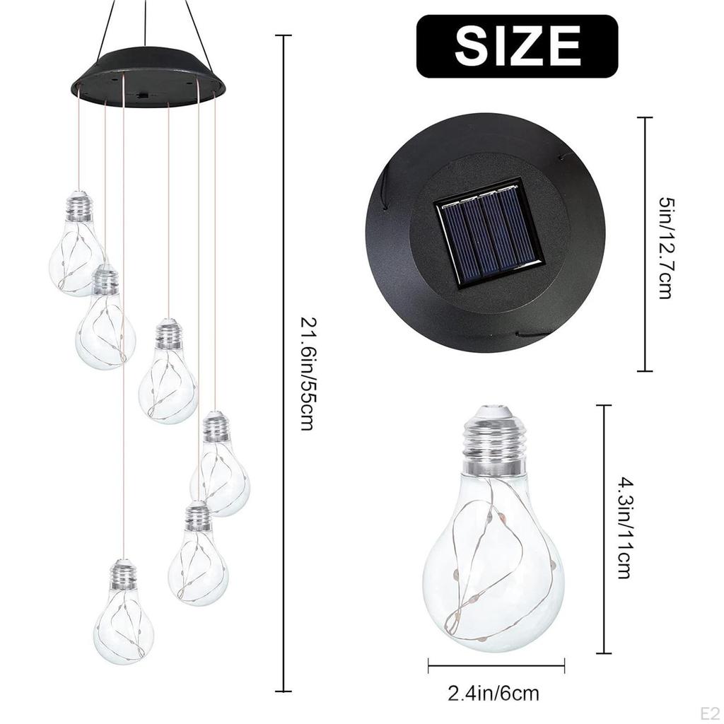 Solar Wind Chimes for Outside Birthday Gift Yard Landscaping Walkway