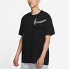 Nike Повседневная спортивная футболка с круглым вырезом и геометрическим принтом, мужские топы, черный DM7898-010