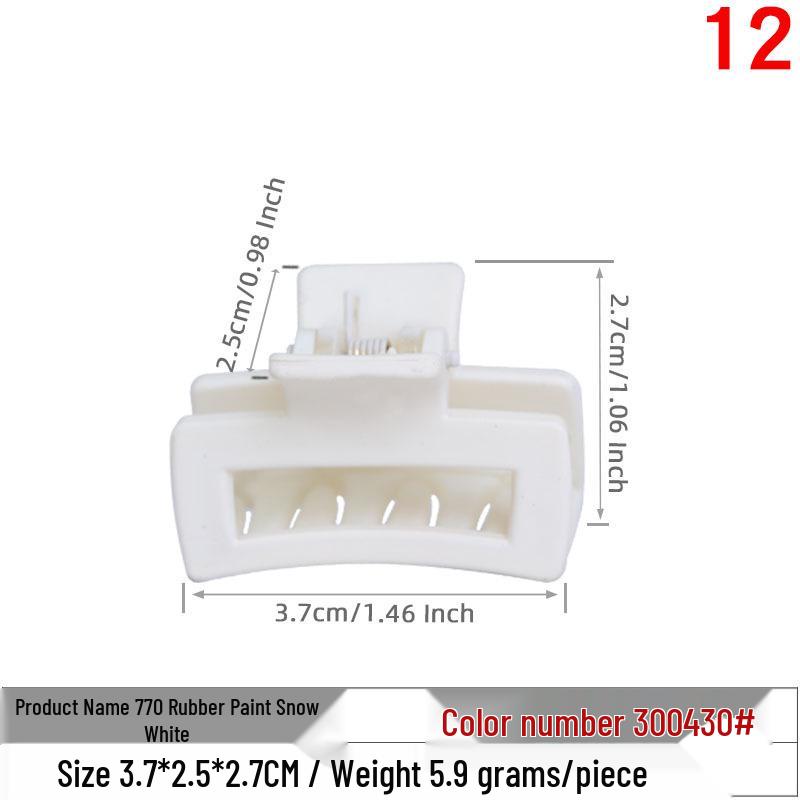 Korean Chic Temperament Hair Claw - Square Clips in Large, Medium, Small for Women, Internet Celebrity Style Hairpin