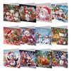 4/6/8/12pcs DIY Diamond Painting Greeting Card Set Diamond Art Handmade Cards for Xmas Birthdays Thanksgiving & Special Occasion