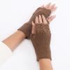 Half Finger Knitted Gloves Vintage Fingerless Gloves All-Match Crochet Flower Mittens  Outdoor
