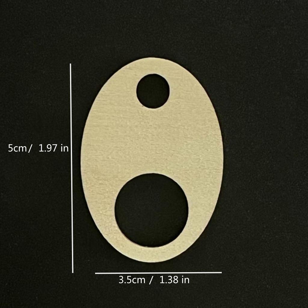 50 шт. Овальные органайзеры для мулине, органайзер для ниток для вышивания крестом, деревянные органайзеры для мулине