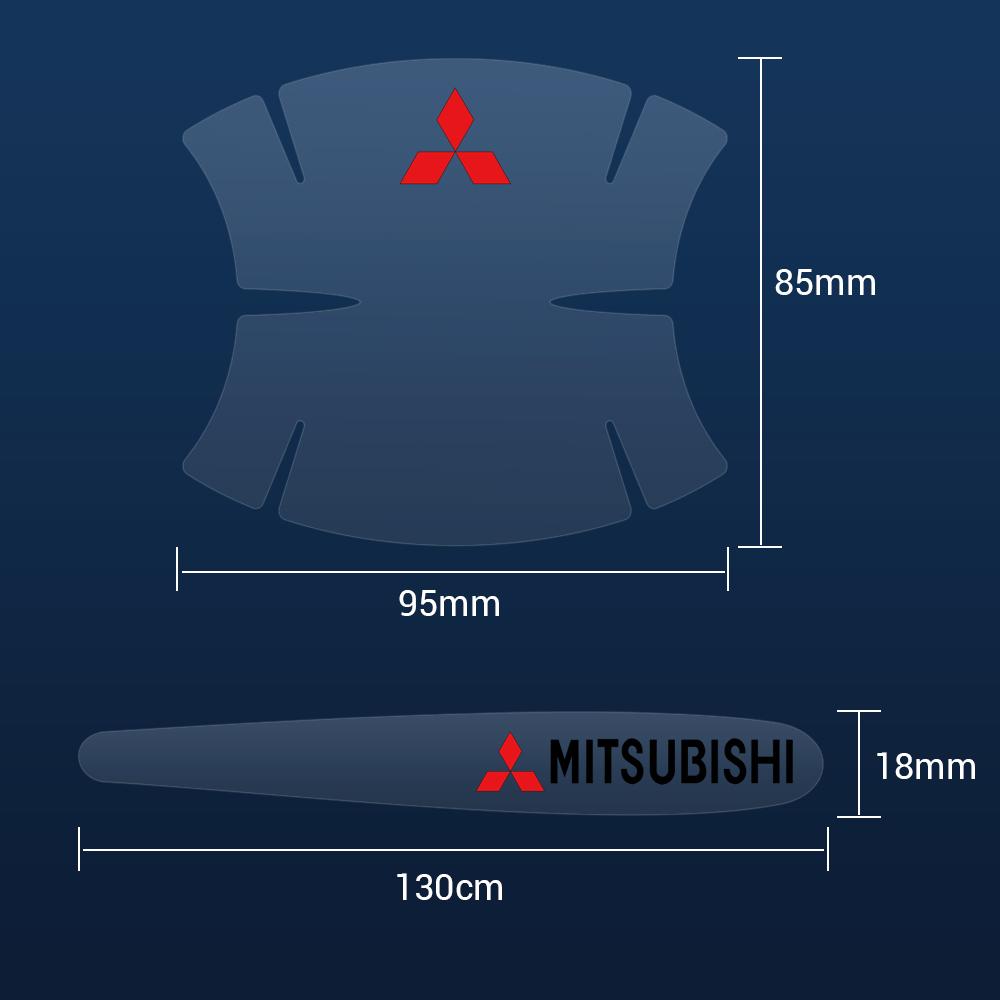 4/8pcs Car Door Handle Wrist Transparent Protective Film Anti-scratch Sticker For Mitsubishi Lancer Outlander 3 Asx L200 Pajero