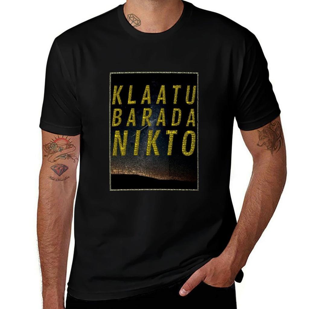 Klaatu Barada Nikto Tshirt Moisture Wicking Quick Dry Tee