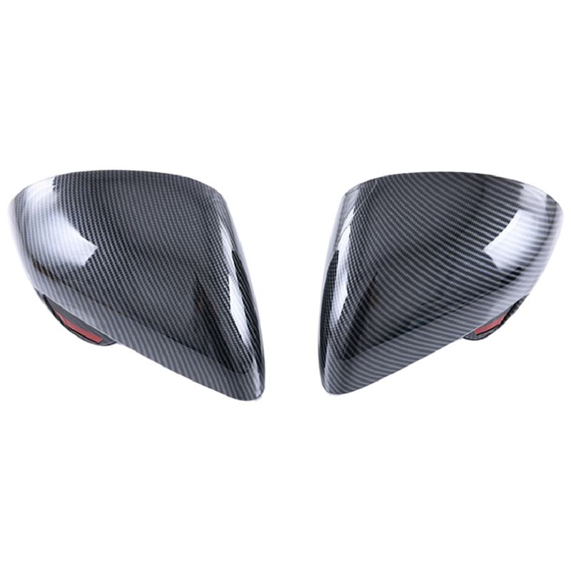 Car Carbon Fiber Style Door Side Mirror Cover Trim Sticker Accessories Accessory For BYD Dolphin Atto1 EA1 2022 2023