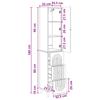 Cabinet Set 2 pcs 33 x 34.5 x 90 cm Particleboard