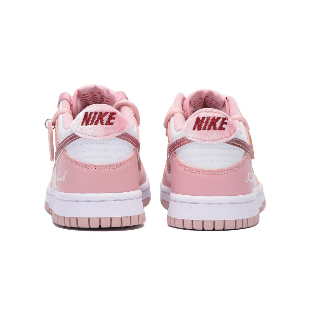 Nike Кроссовки Dunk Chestnut с покрытием, нескользящие, низкие, для скейтборда, женские, цвет Вишневый Цветущий Розовый DO6485-600(Team59-SBOX)
