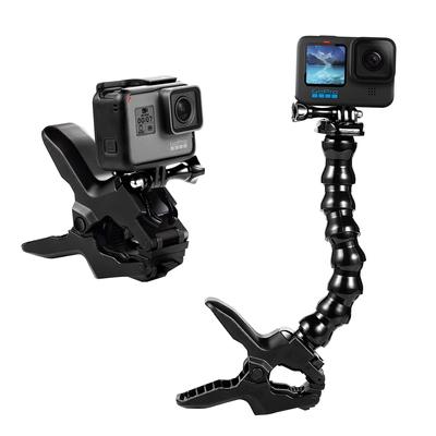 Suptig Jaws Gooseneck Flex Clamp Mount для GoPro Hero 12 Hero 11 Hero 10 9 8 7 6 5 4 Hero Session Hero 3 Hero DJI Insta Akaso Action Camera + 3, osmo,
