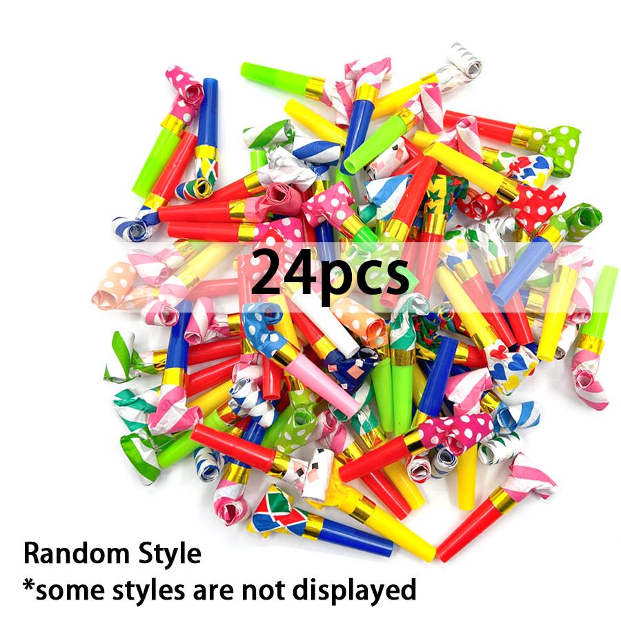 24/48/80/160pcs Party Blower Colorful Whistles Cheer Generator Atmosphere Creating Supplies Festival Birthday Celebration XJM