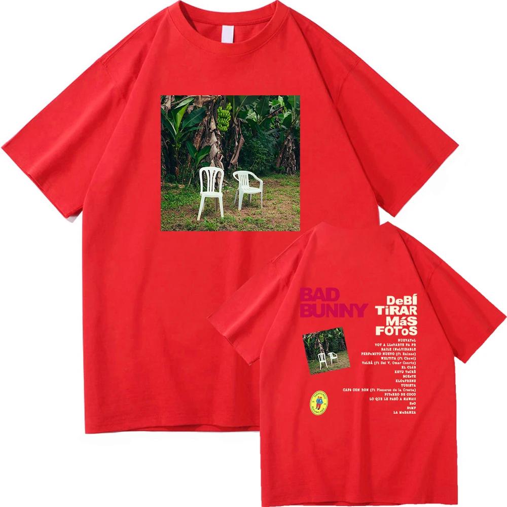 Футболка Dtmf Fragment Shot Bad Rabbit 2025 Новый альбом Мужская и женская одежда Harajuku Высококачественная хлопковая футболка с верхом