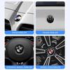 BAAA1 7pcs Front Hood Emblem Car 50th Anniversary Logo 82mm+Rear Badge 74mm+Wheel Hub Cap 68mm Decoration Cover Styling for BMW M