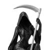 Grim Reaper Figurine with Scythe 3D Printed Mysterious Female Grim Reaper Statue Gothic Spooky Sculpture for Bookshelf Desk