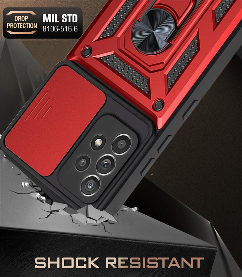 Защитный чехол для объектива камеры для Samsung Galaxy A32 4G Slide Armor Противоударный магнитный чехол-держатель для Samsung A 32 SM-A325F/DS