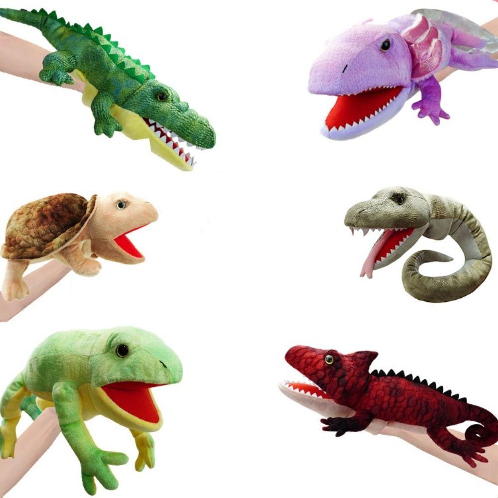 Lizard Snake Plush Hand Puppet Turtle Salamander Storytelling Puppet Role-playing