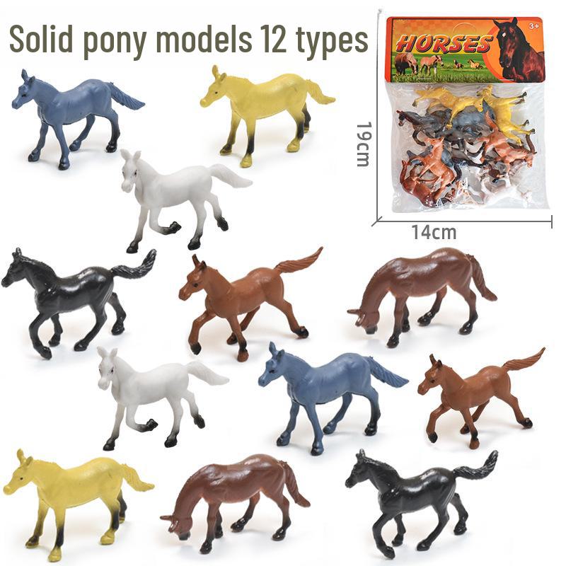 Wild Animal & Marine Insect Farm Model: Dinosaur Soft Glue Toy Set for Kids