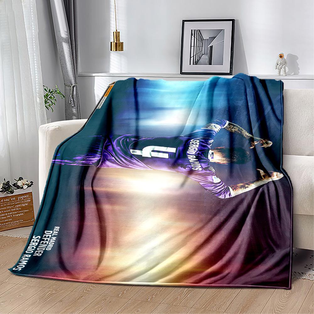 Ramos' Legacy Football Blanket Ultra-Soft Suitable for Office Office Chair Seaside All-Season Use Warmthful Decor Gifts For Family Or Friends
