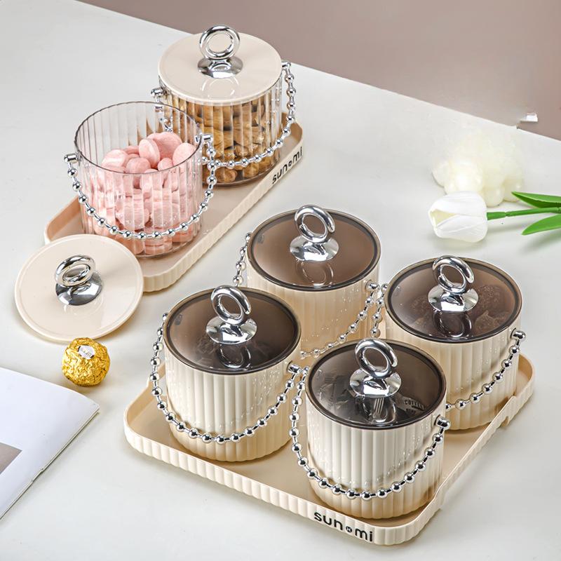Ins Cream Style Light Luxury Candy Box Fruit Plate High-quality Wedding Souvenir Nut Melon Seed Wedding Wedding Candy Box
