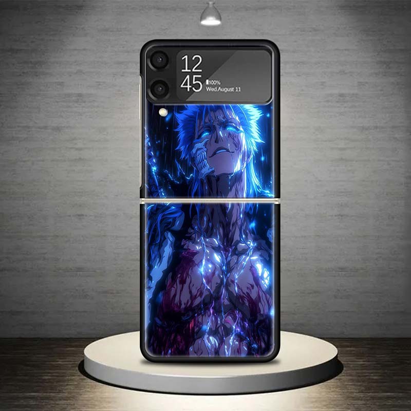 Чехол для телефона Grimmjow 6 Bleach для Samsung Galaxy Z Flip 7 6 5 4 3 5G Ударопрочный чехол Z Flip7 Flip6 ZFlip5 Flip3 Flip4 Роскошный She