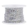 1 Roll Crystal Chain For Diy Necklace Wedding Decoration Accessories(ss6  Silver)
