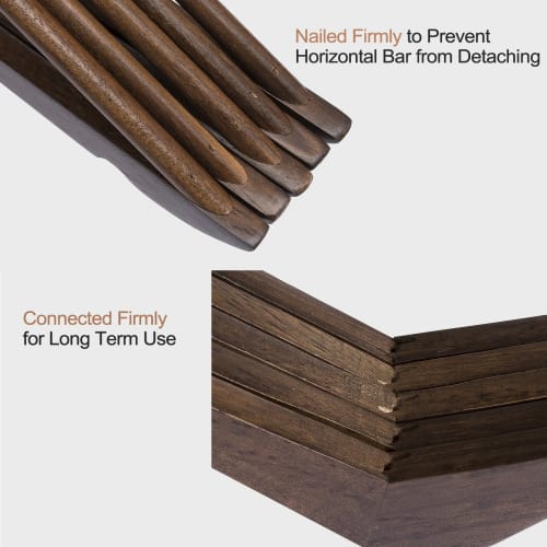 ELONG HOME Wooden Clothes Hangers with Non-Slip Indents and Trouser Bars, Shape-Retaining, 360-Degree Rotating Slim Clothes Hangers for Suits, Shirts,