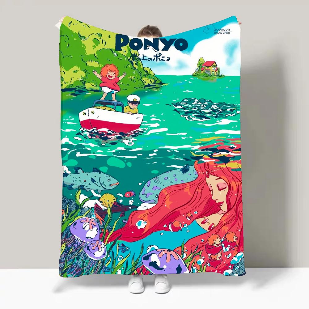 Cute P Ponyo Anime P Blanket Design Lightweight For Dorms, Naps, Living Room, Office,Sofa,All Season