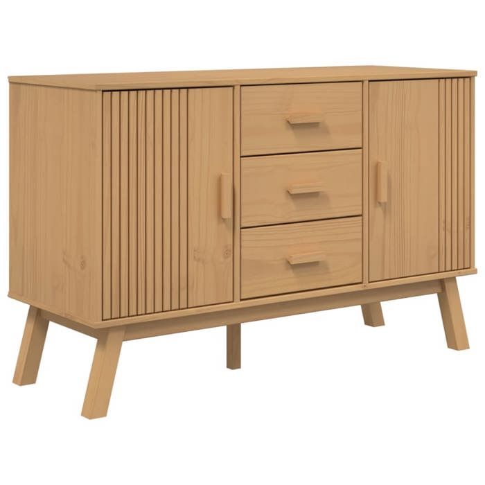 VidaXL Buffet, Armoire avec Tiroir et Porte, Garde-robe avec Pieds, Meuble de Rangement avec Compartiment, Moderne, Marron 358597