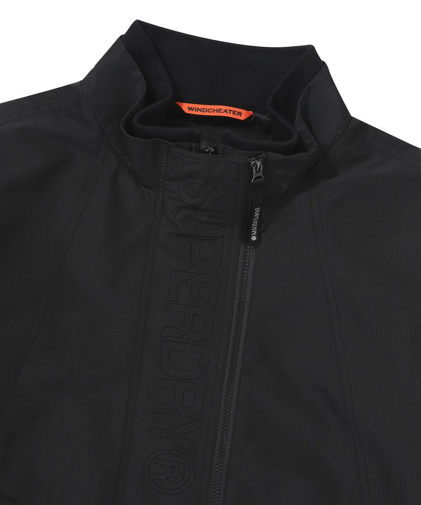 Черная ветровка Superdry с высоким воротником
